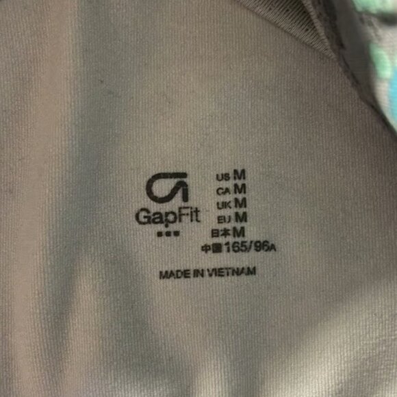 Gap Fit Activewear Gym Floral Racerback Sports Bra Size Med EUC #M-062 - Picture 2 of 5